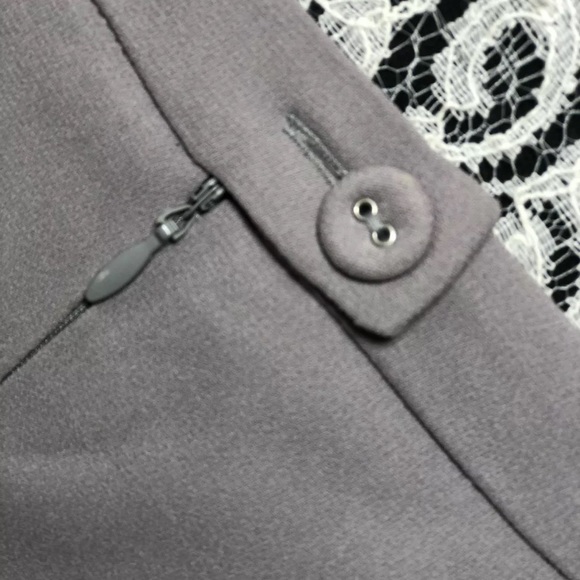 Patrizia Pepe Gray Front Split Pencil Skirt Sz42 - Picture 7 of 7